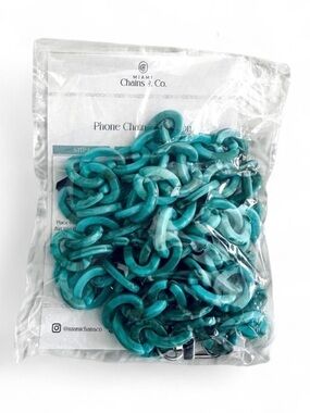 Teal Phone Chain by Miami Chains & Co.
